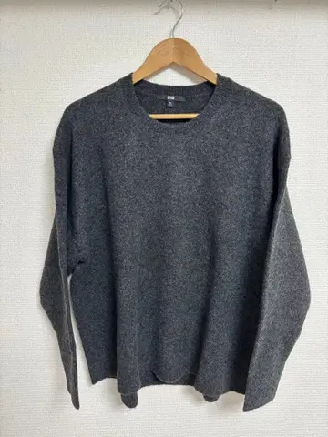 수플레얀 크루넥 스웨터 다크 그레이 3XL