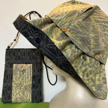 모자와 숄더 미니백 기모노 리메이크