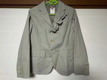 Drape ribbon lapel blazer jacket