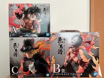 제일복권 원피스 장인의 계보 루피 에이스 사보 피규어