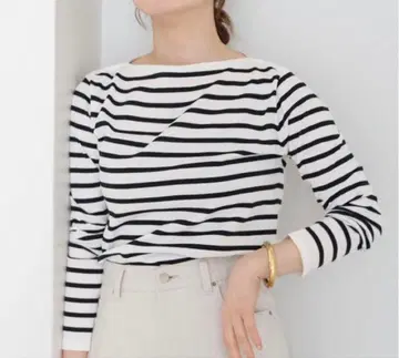 이에나 IENA SEATTLE 보더 풀오버 블랙 A