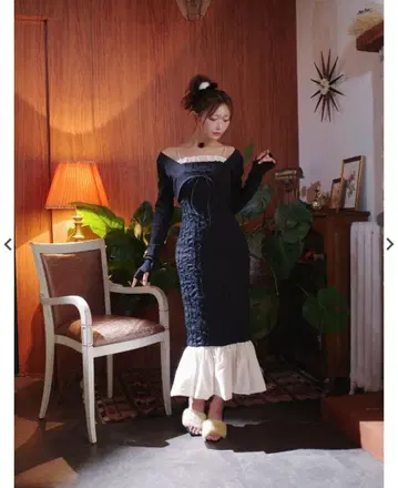 Crayme Whip Frill Fringe Dress Set