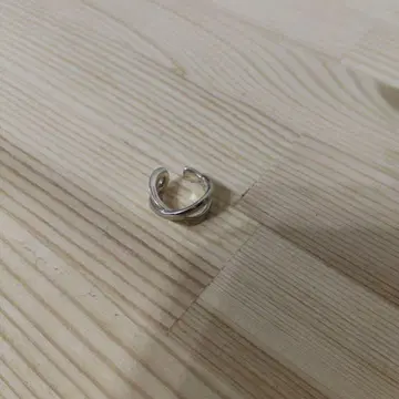 아가트 실버 트위스트 디자인 이어커프