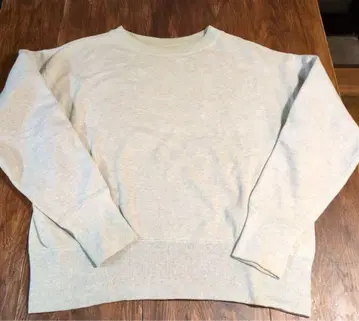 50s 빈티지 맨투맨 세트 인 오트밀 그레이 긴 리브 M L