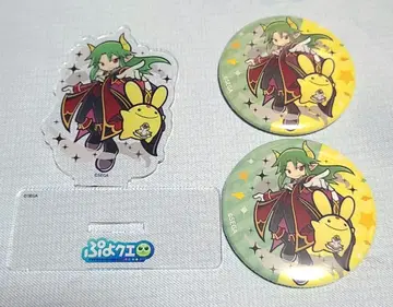 푸요푸요 퀘스트 카페 아크릴 스탠드 캔뱃지 사탄