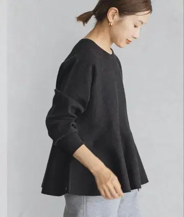 미사용 새상품 IENA 슈퍼 파인 스무스 플레어 풀오버