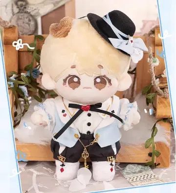 한국 봉제 인형 의류 15cm 앨리스 토끼 카드놀이 원피스