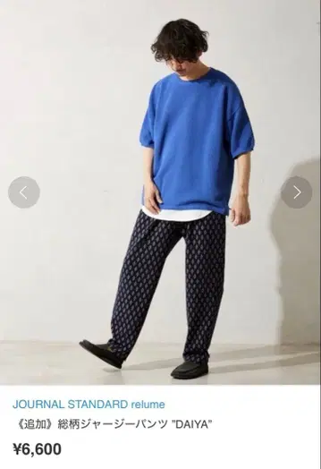 JOURNAL STANDARD relume 올 패턴 저지 팬츠 DAIYA