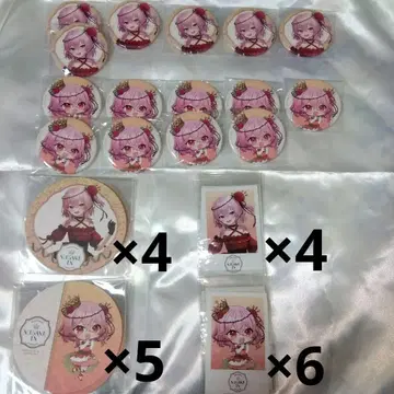 니지산지 EN 로제미 라블록 애니카페 캔뱃지 코스터 포토카드