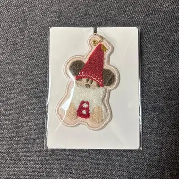 디즈니 크리스마스 릴린린 키체인 빨간색