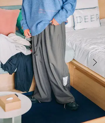 새상품 니코앤드 [ be with M ] Misayo 기모 턱 팬츠