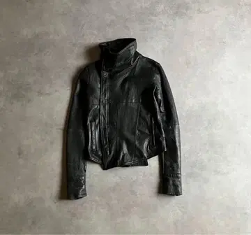 EKAM 스타일 가죽 자켓 Y2K 시크 스타일 V