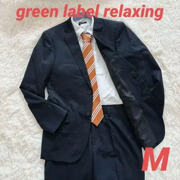그린 라벨 릴랙싱 M 수트 셋업 울 혼방 스트라이프