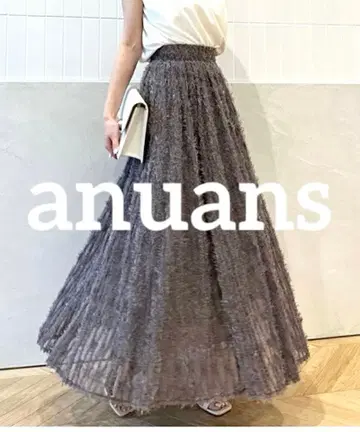 컨디션 최상 anuans 튤 자카드 볼륨 스커트 차콜 S