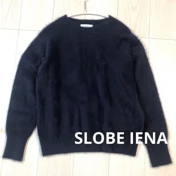 [ SLOBE IENA ] 폭스 캐시미어 풀오버 네이비