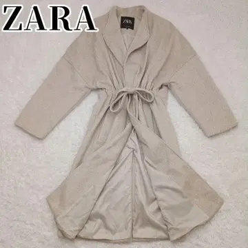 인기 자라 롱 코트 빅 베이지 울 랩 코트