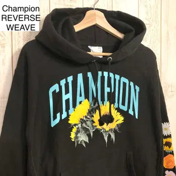 Champion REVERSE WEAVE 후드 맨투맨 후디 블랙