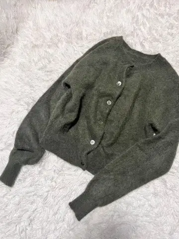 스픽 앤 스팬 알파카 2way 가디건 그린