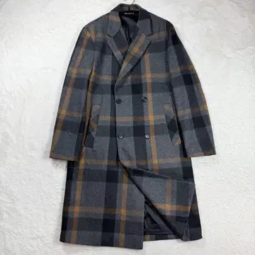 새상품급 ZARA 체스터 코트 마테코 더블 체크 롱 M