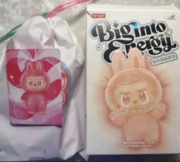 LABUBU 봉제 인형 big into energy 정품 Love