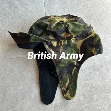 미사용 영국군 플라이트 캡 윈터 캡 카모플라주 카모 패턴 레어