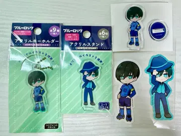 다이소 DAISO 블루 록 린 아크릴 스탠드 스티커 아크릴 키링