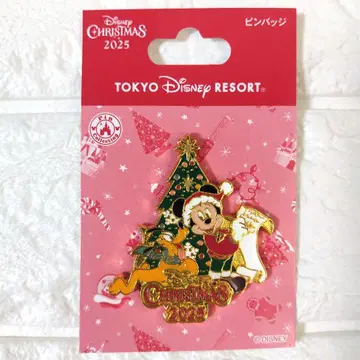 디즈니 리조트 크리스마스 2025 핀 배지 핀즈 미키 플루토