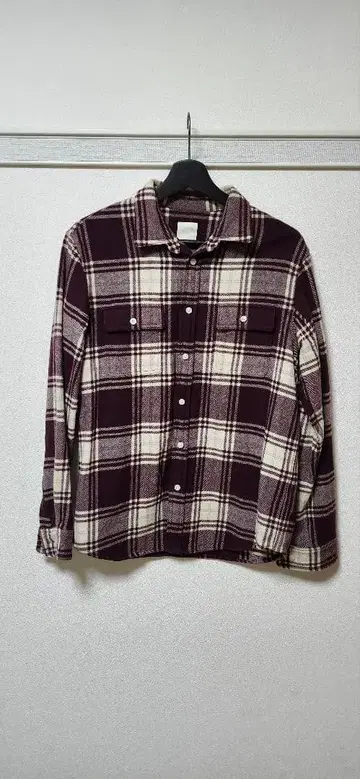 THE NORTH FACE 퍼플 체크 플란넬 셔츠