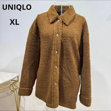 유니클로 보아 자켓 브라운 복슬복슬 아우터 캐주얼