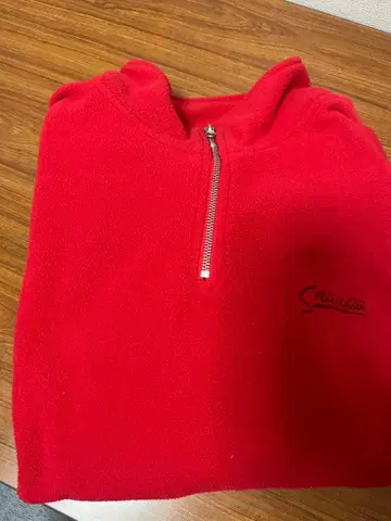 Snaupa 빨간색 하프 지퍼 트레이닝복