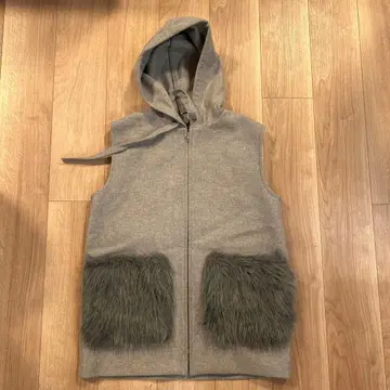 Mila Owen 후드 부착 베스트 사이즈 0 그레이