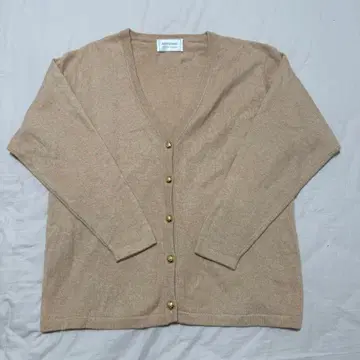 MONET KASHEMIR 100% 캐시미어 베이지 가디건