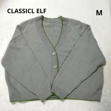 CLASSICL ELF 그레이 V넥 가디건 빅 M 사이즈