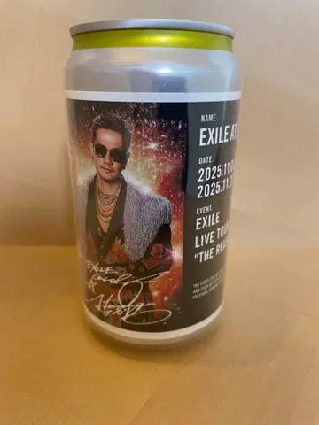 EXILE LIVE 기념 캔 ATSUSHI