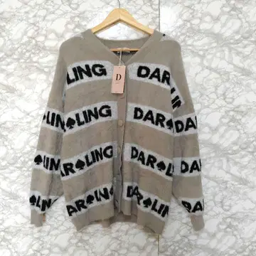 Darich 트럼프 자카드 니트 가디건