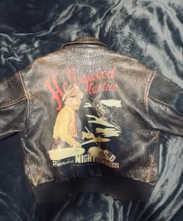 레어 80sAVIREX A-2 플라이트 가죽 자켓