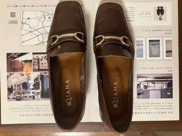 DIANA 브라운 스퀘어토 로퍼 25cm