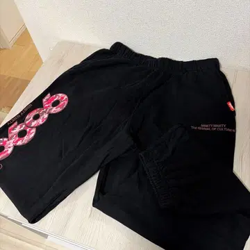 9090 블랙 스웨트 팬츠 M