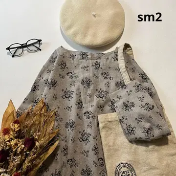 b1415* 사만사 모스모스 미세 기모 코튼 노카라 원피스