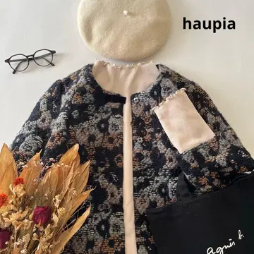 b1695* 하우피아 모헤어 울 노카라 자켓