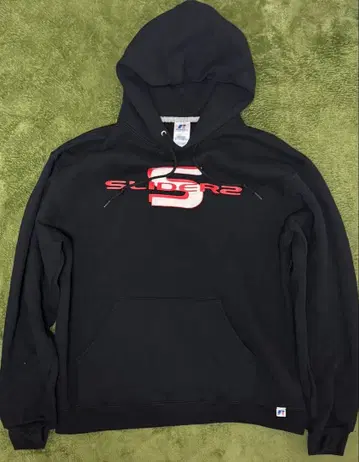 Russel athletic 프린트 맨투맨 후드티 블랙 L