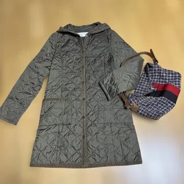 휴먼 우먼 퀼팅 롱 코트