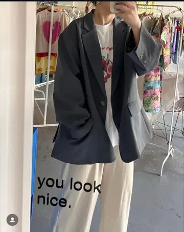 BY BILLIE 자켓 미드나잇 컬러