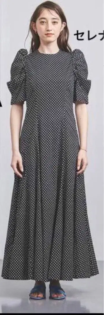 마리하 세레나데 드레스 도트 롱 원피스