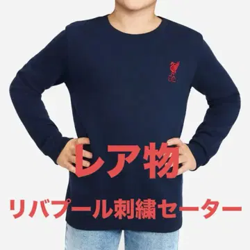 리버풀 FC 네이비 V넥 스웨터