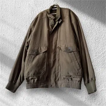 [레어 디자인] 밀리터리 자켓 LL 카키 나일론 점퍼