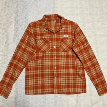 라디얼 플란넬 셔츠 체크 무늬 보드 타입