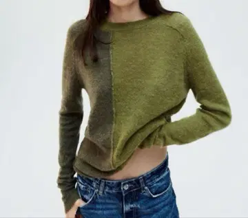 ZARA 알파카 울 블렌드 스웨터 S 사이즈 택 포함 미사용 새상품