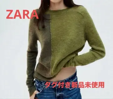 ZARA 알파카 울 블렌드 스웨터 S 사이즈 택 포함 미사용 새상품