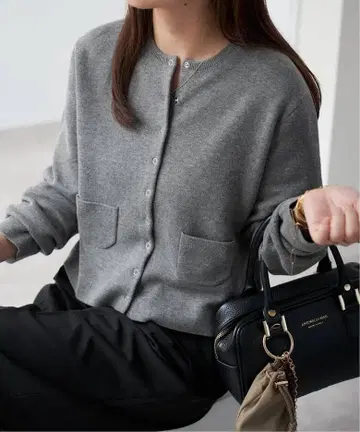 SLOBE IENA 코튼 더블 페이스 가디건